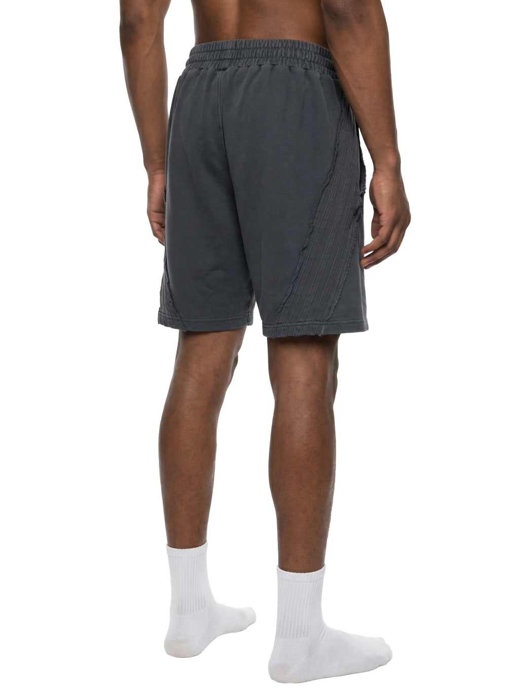 Vintage “Wear The Crown” Wash Raw Edge Shorts