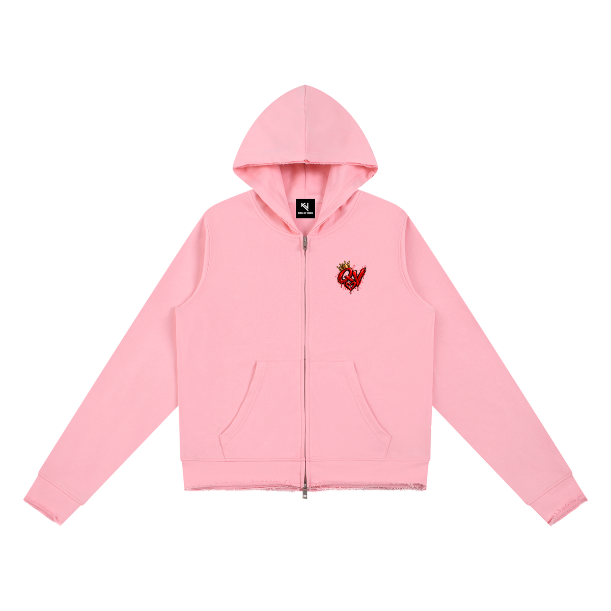 Women’s Raw Edge Full Zip Hoodie