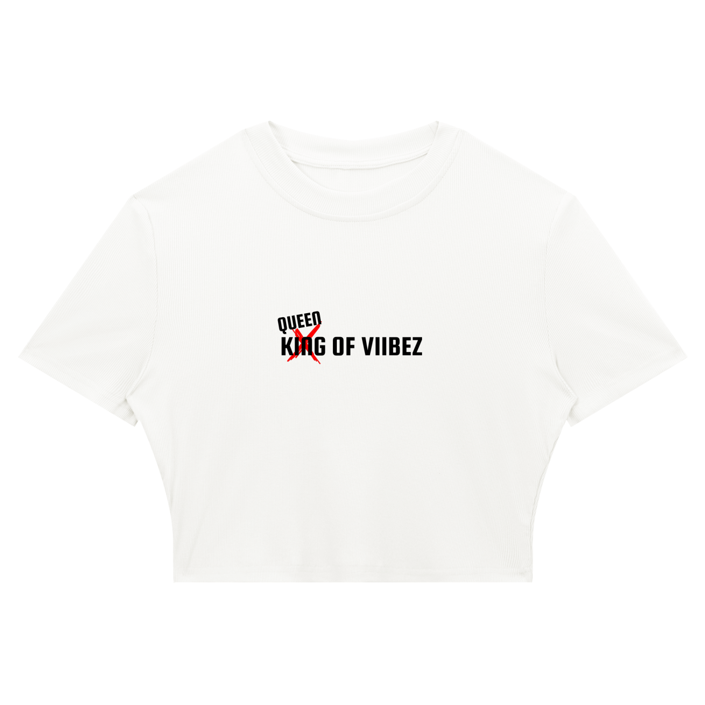 Women's Slim Ribbed Crop T-Shirt