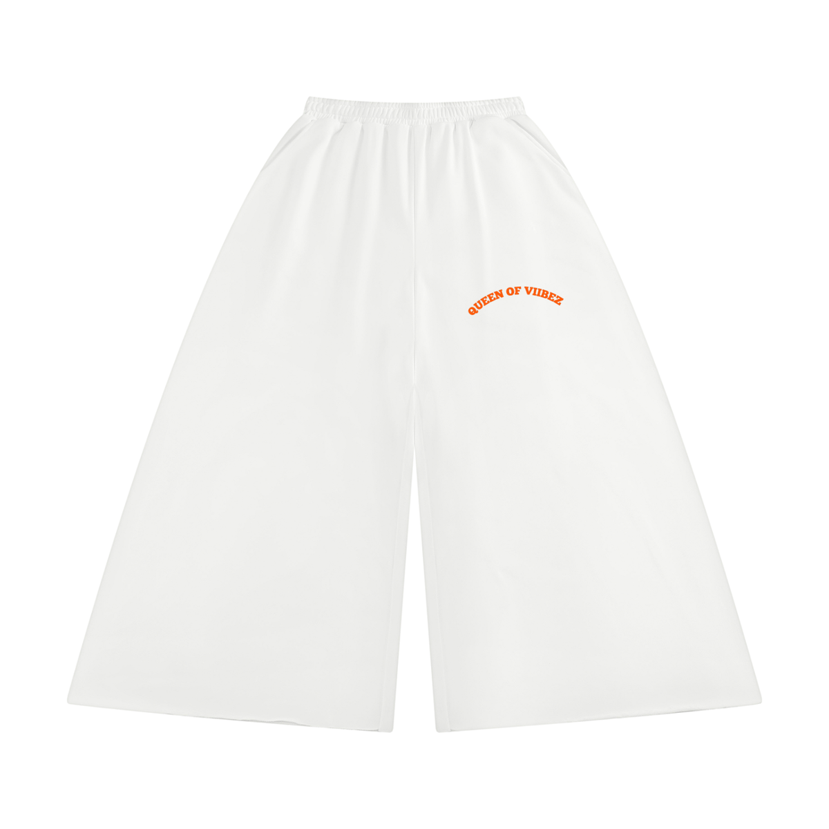 Women's Raw Edge Wide Leg Sweatpants