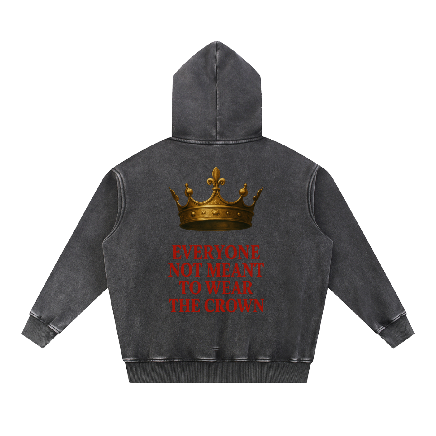 Crown Snow Wash Oversize Hoodie