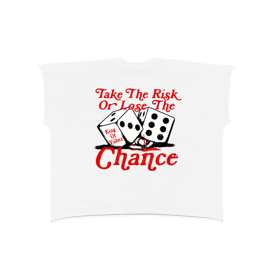 No Luck Raw Edge Boxy T-Shirt