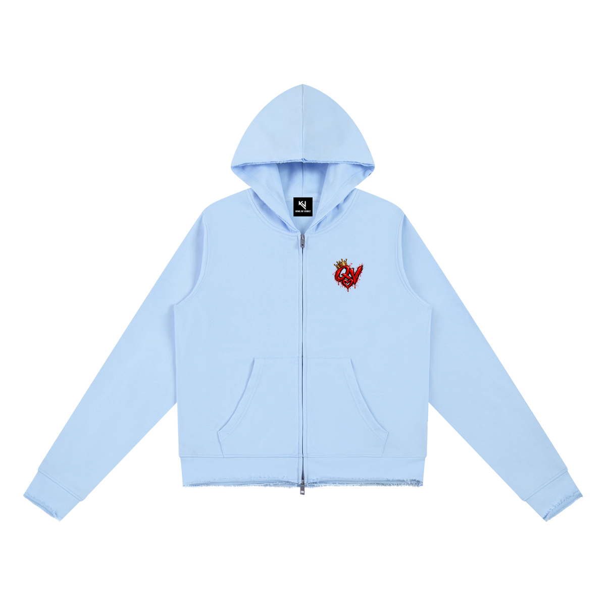Women’s Raw Edge Full Zip Hoodie