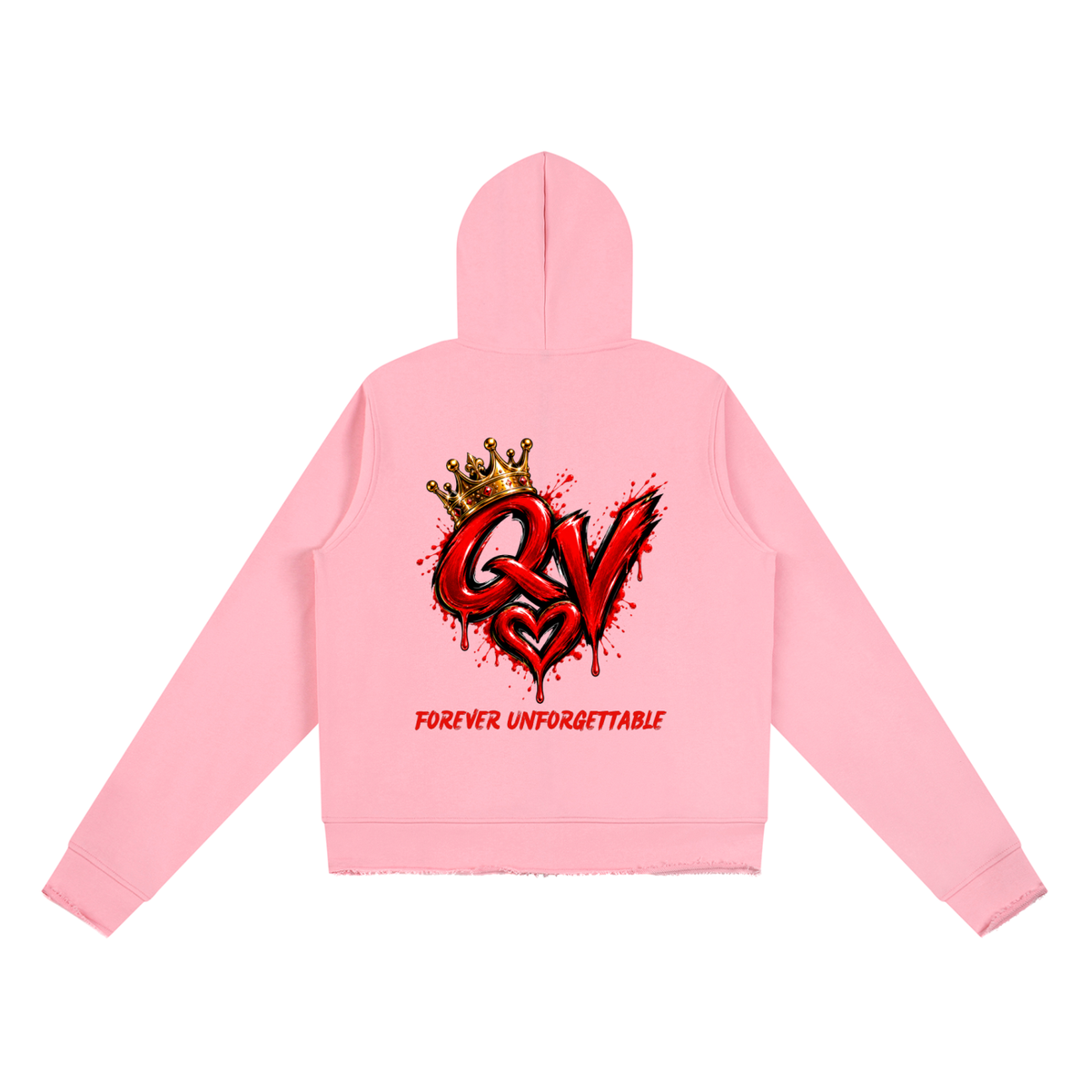 Women’s Raw Edge Full Zip Hoodie