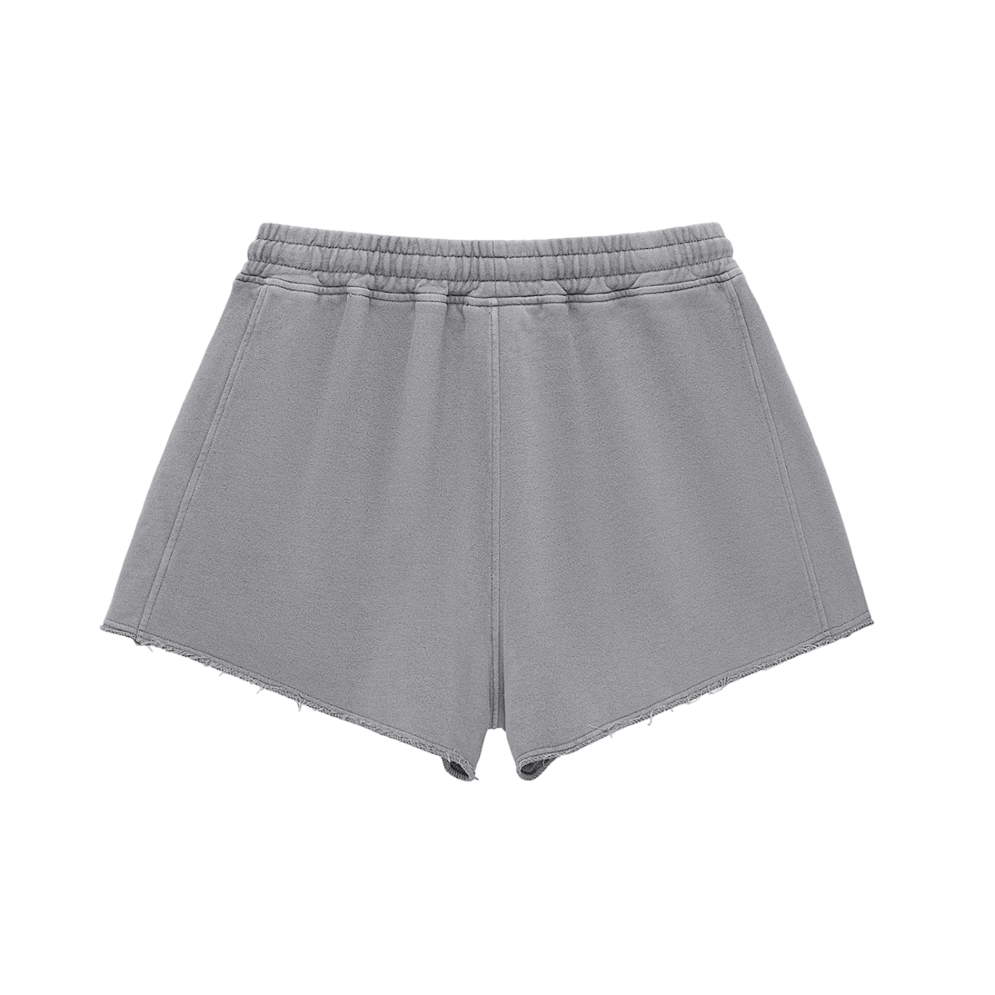 Women Snow Washed Raw Edge Shorts