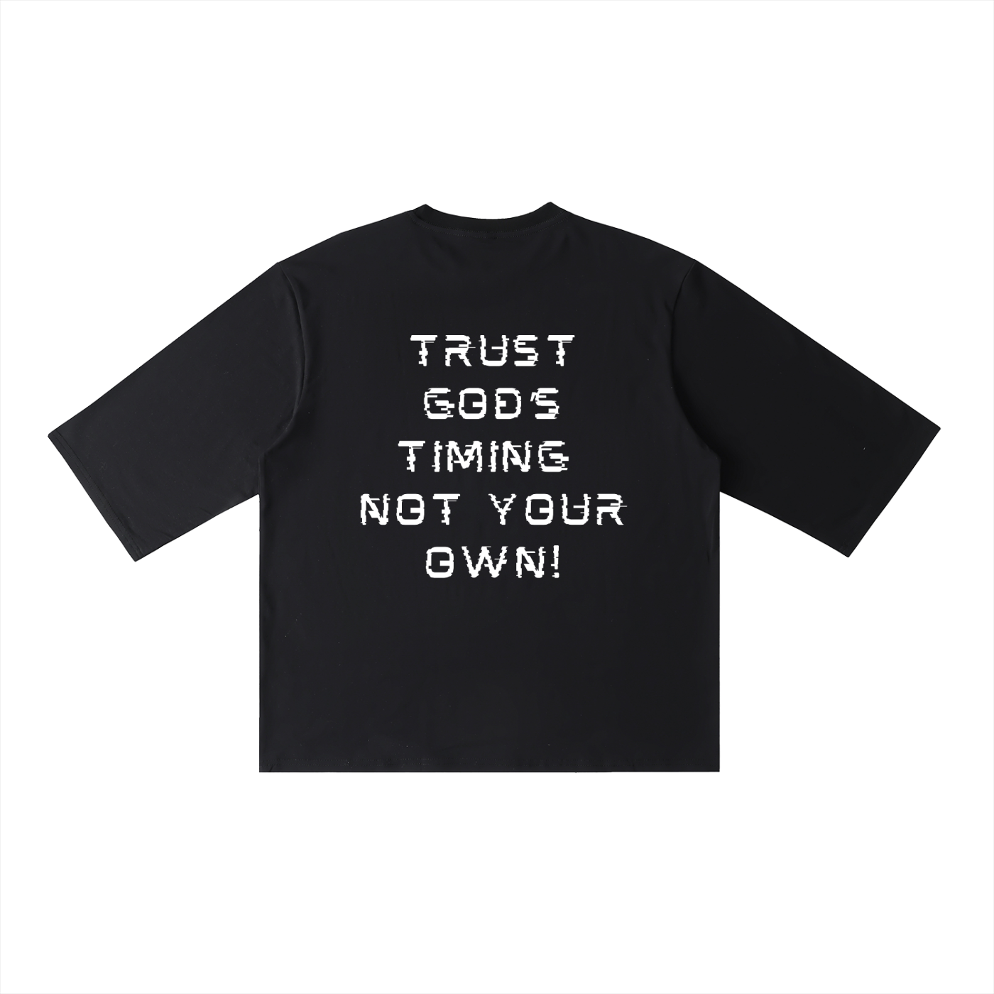Trust God Half Sleeve Ribbed T-Shirt