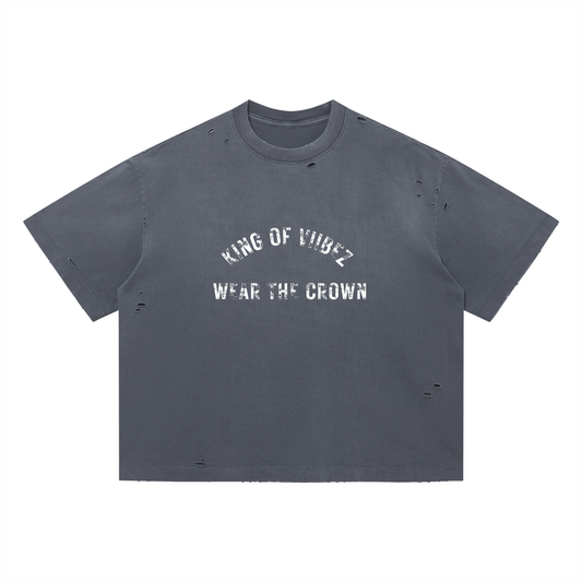 Vintage Washed Distressed Boxy Oversized T-Shirt