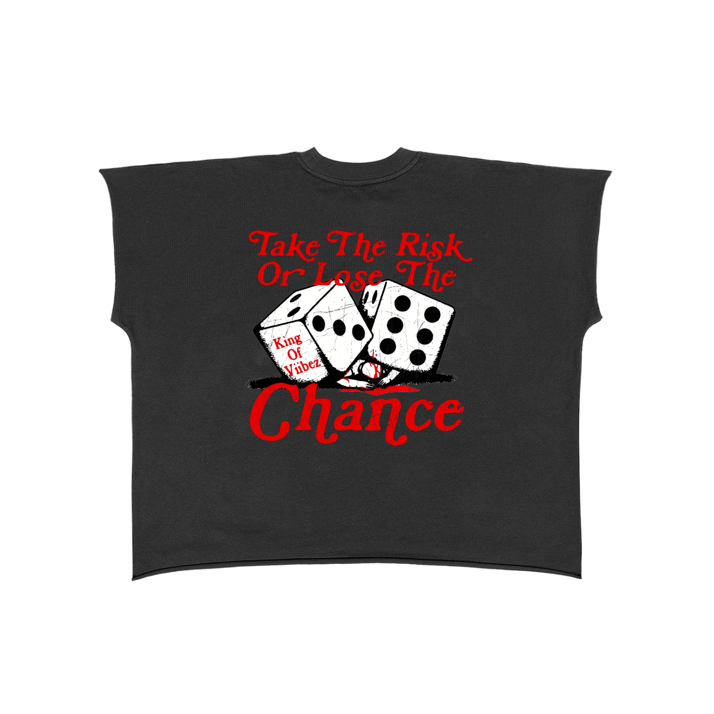 No Luck Raw Edge Boxy T-Shirt