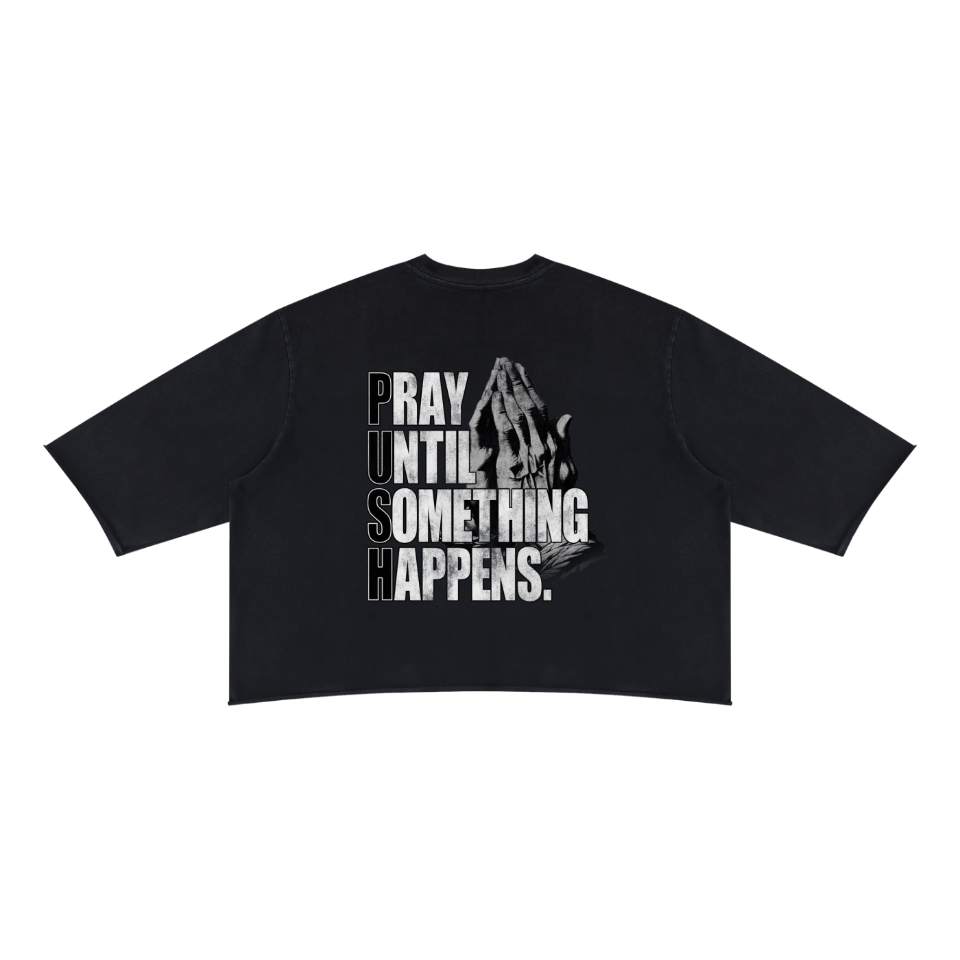P.U.S.H Wash Raw Hem Boxy Tee