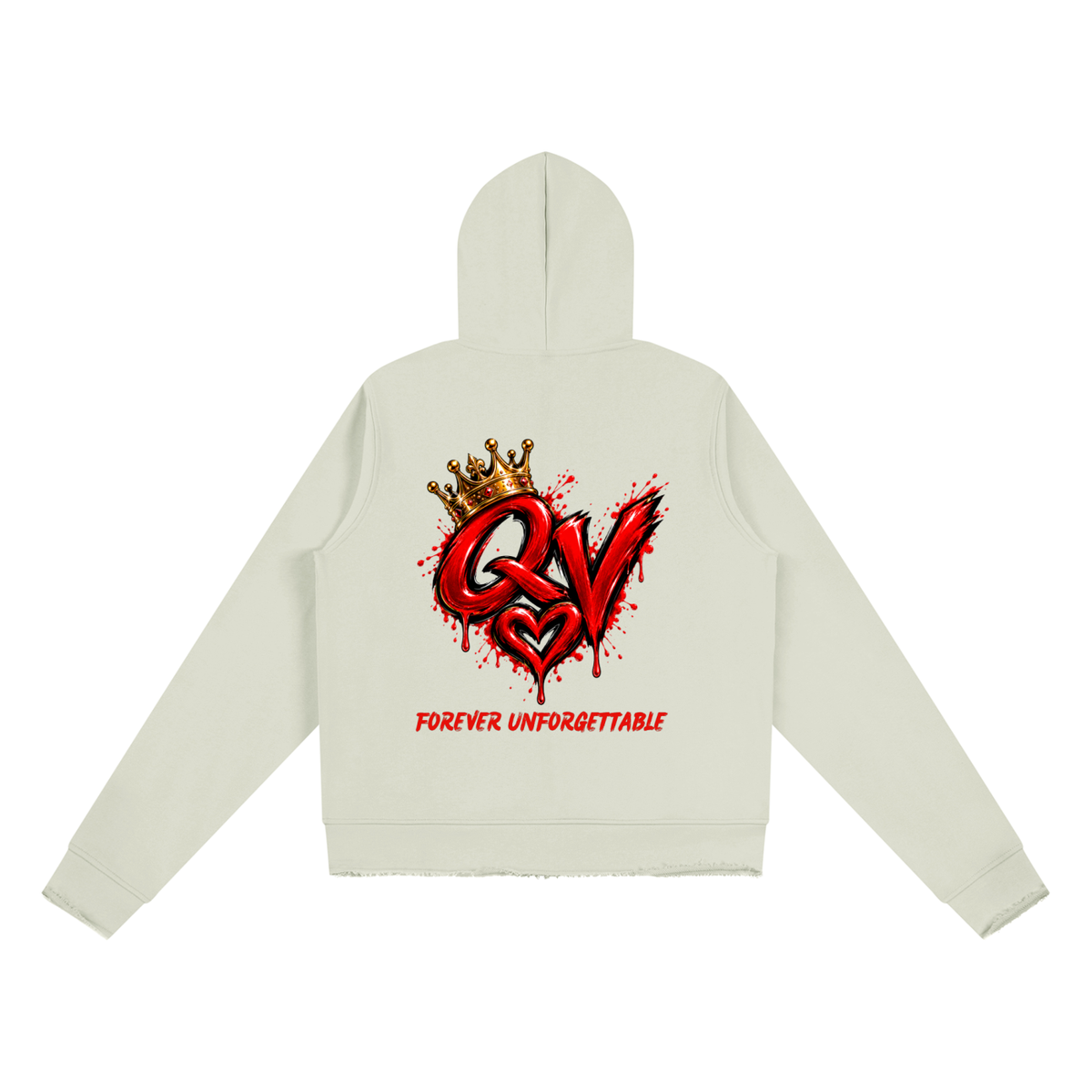 Women’s Raw Edge Full Zip Hoodie