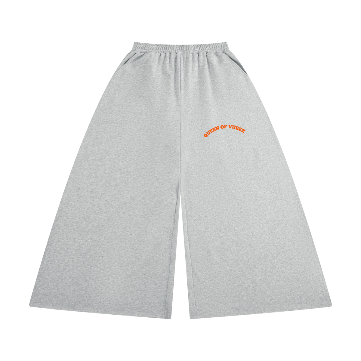Women's Raw Edge Wide Leg Sweatpants