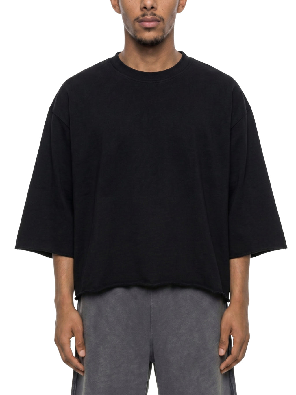 P.U.S.H Wash Raw Hem Boxy Tee