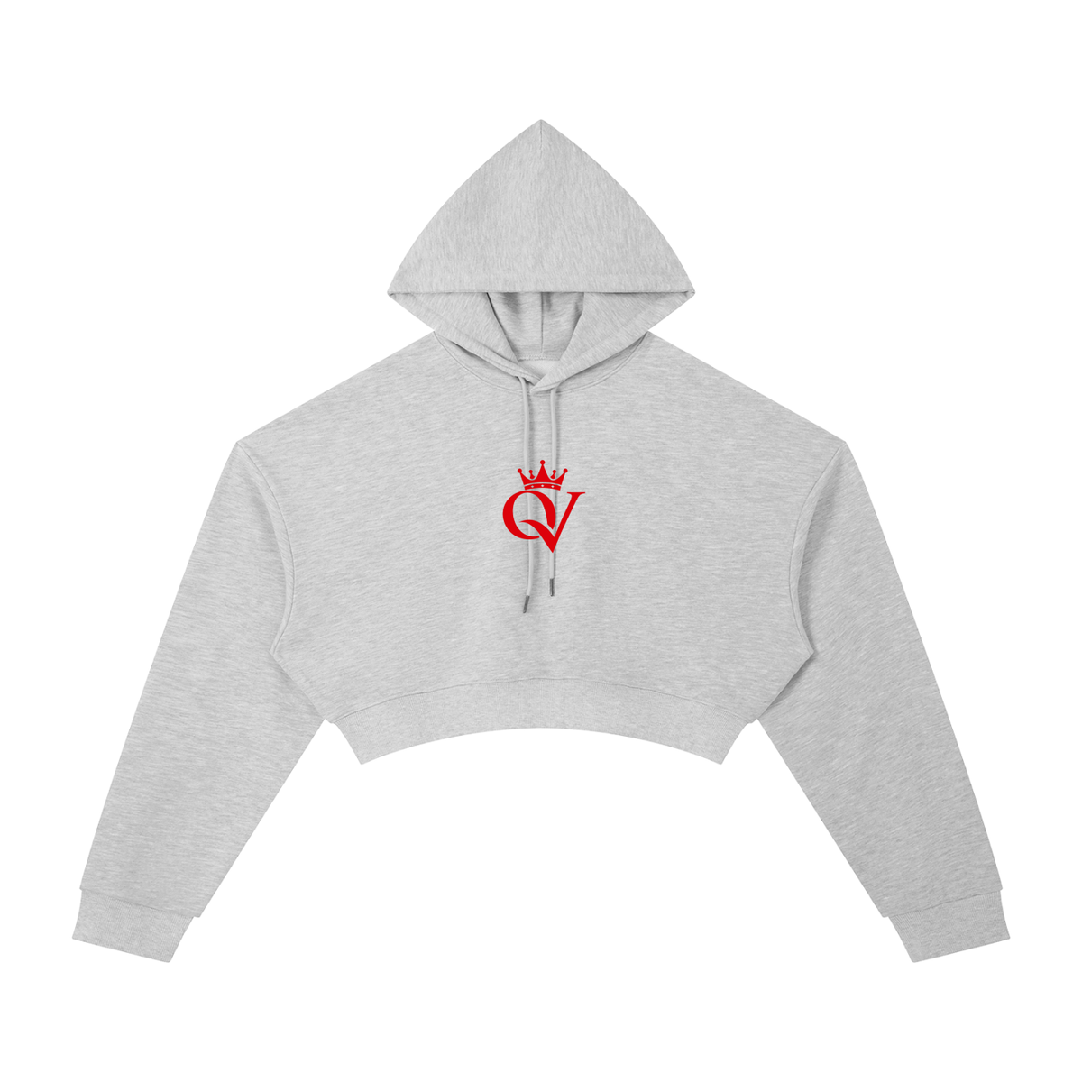 Queen Cropped Hoodie
