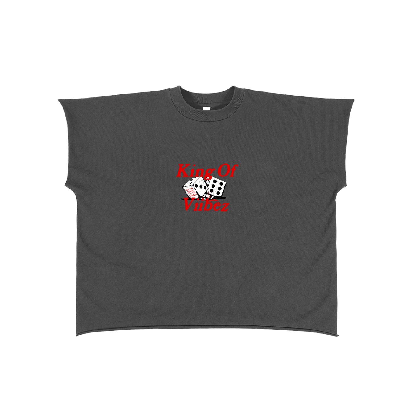 No Luck Raw Edge Boxy T-Shirt