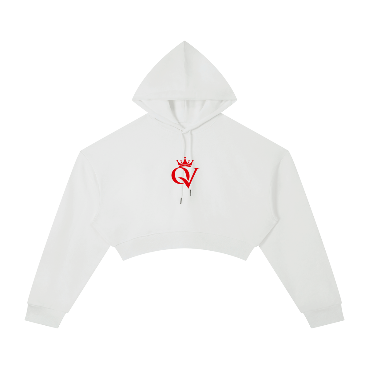 Queen Cropped Hoodie
