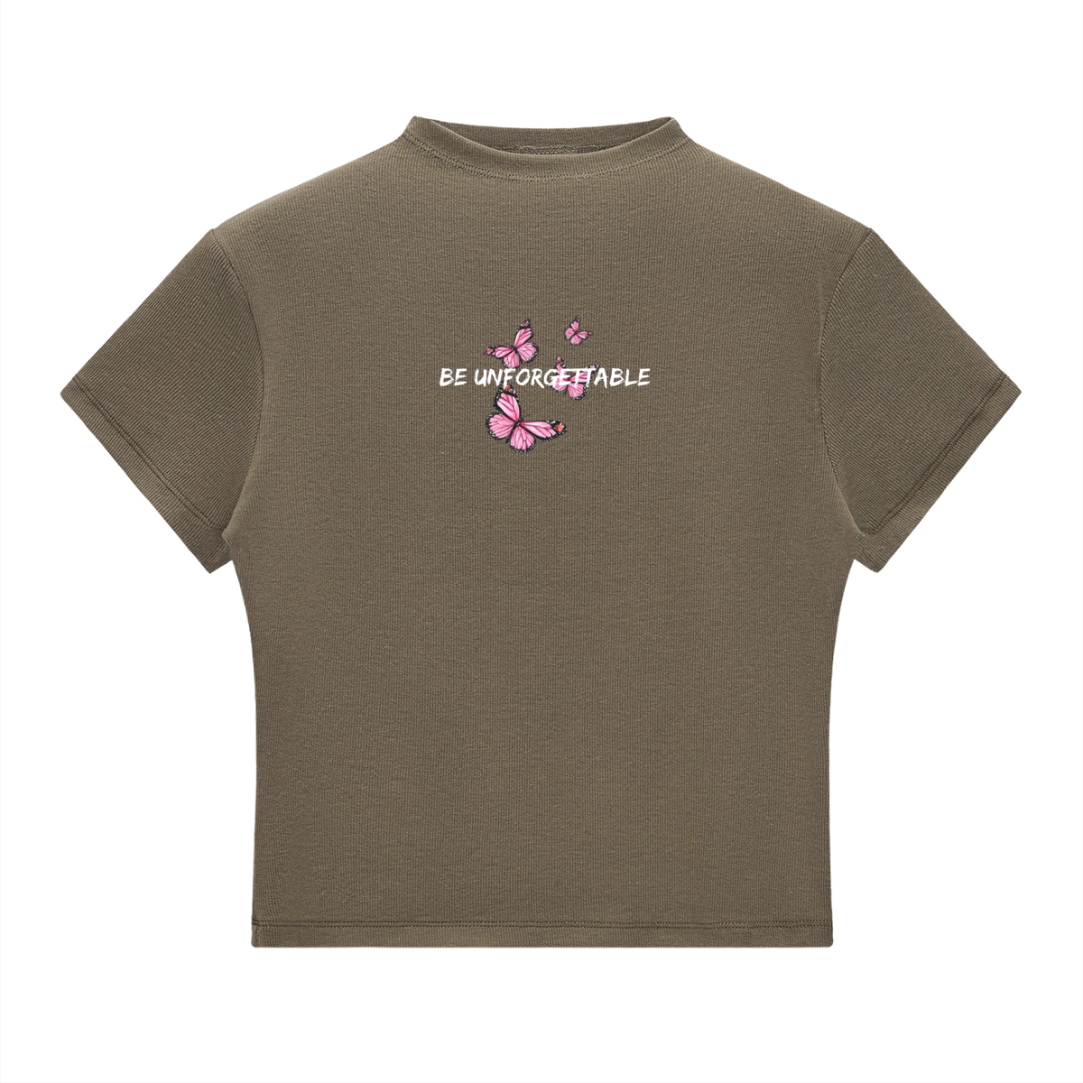 Women Slim Fit Mock Neck T-Shirt