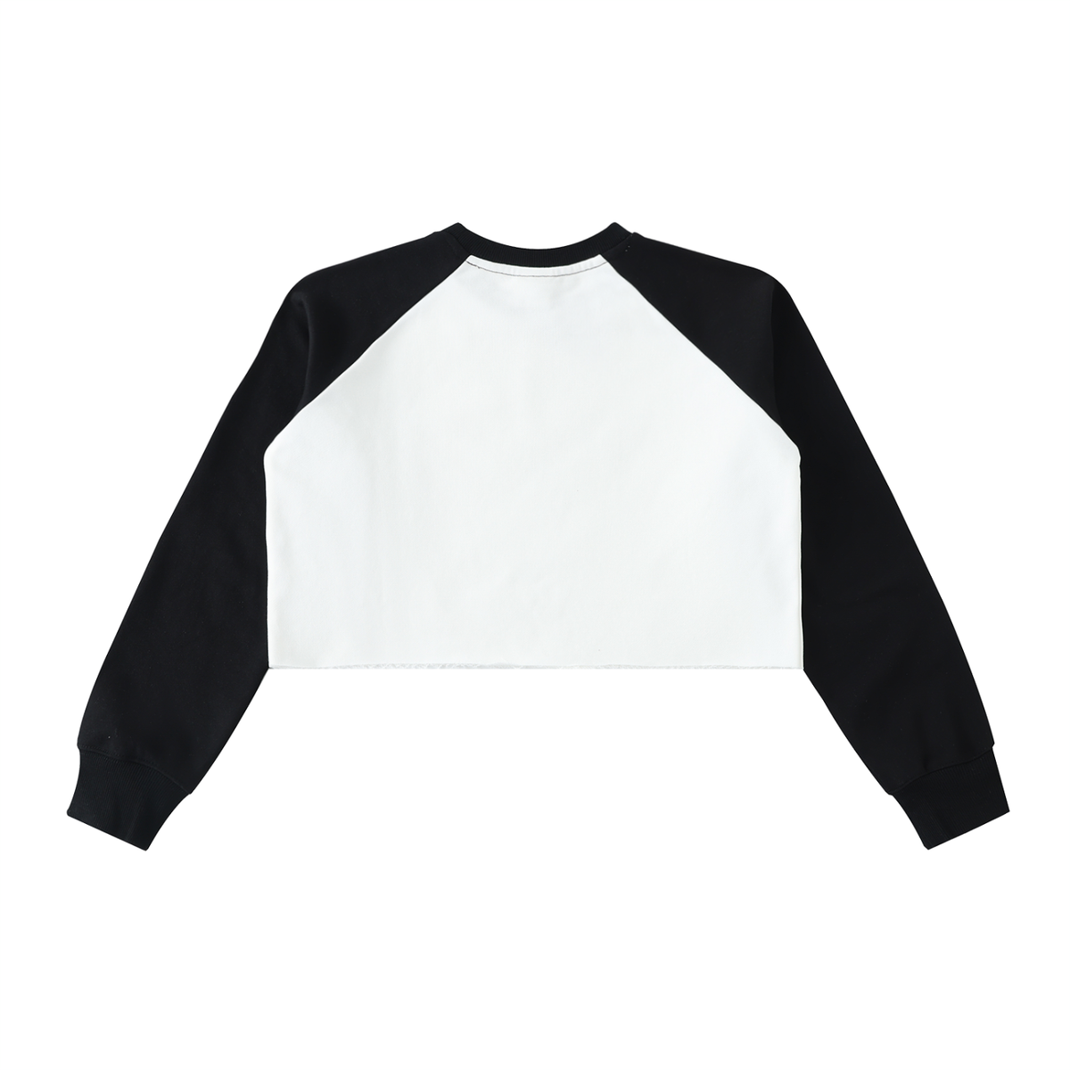 Women Raw-Hem Crop Sweatshirt