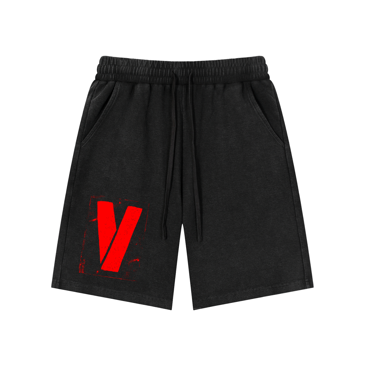 Mineral Wash Waffle Knit Shorts
