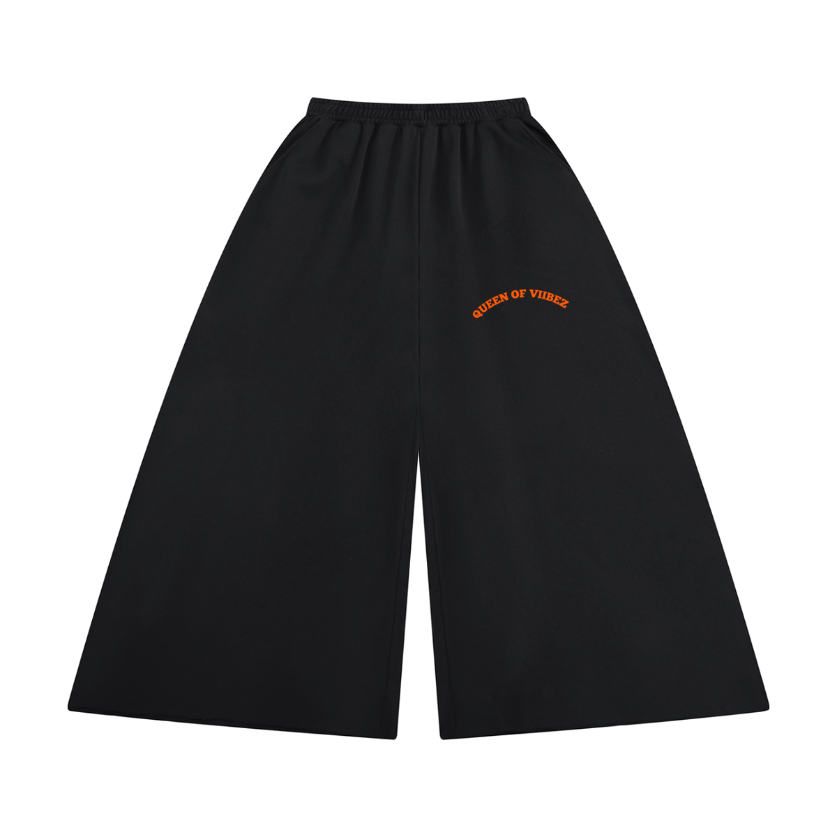 Women's Raw Edge Wide Leg Sweatpants