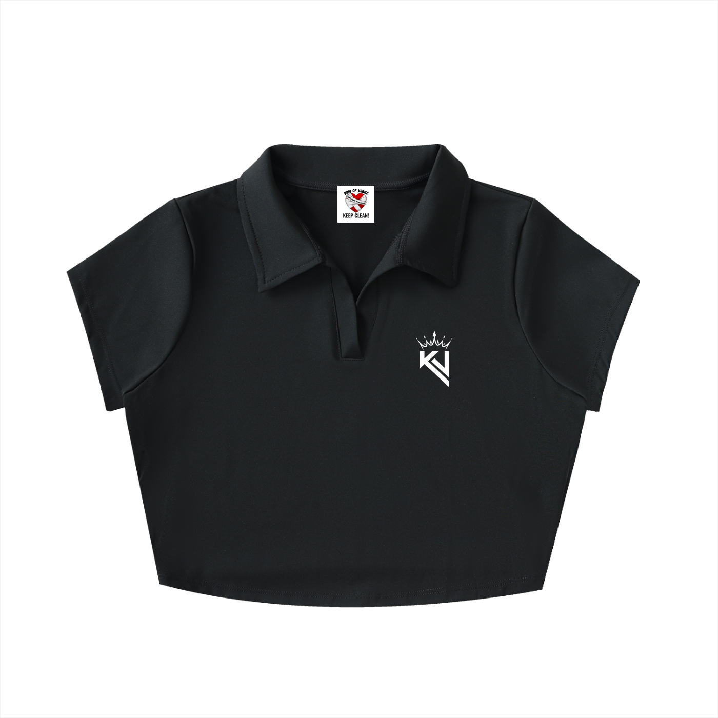 Women V-Neck Crop Top