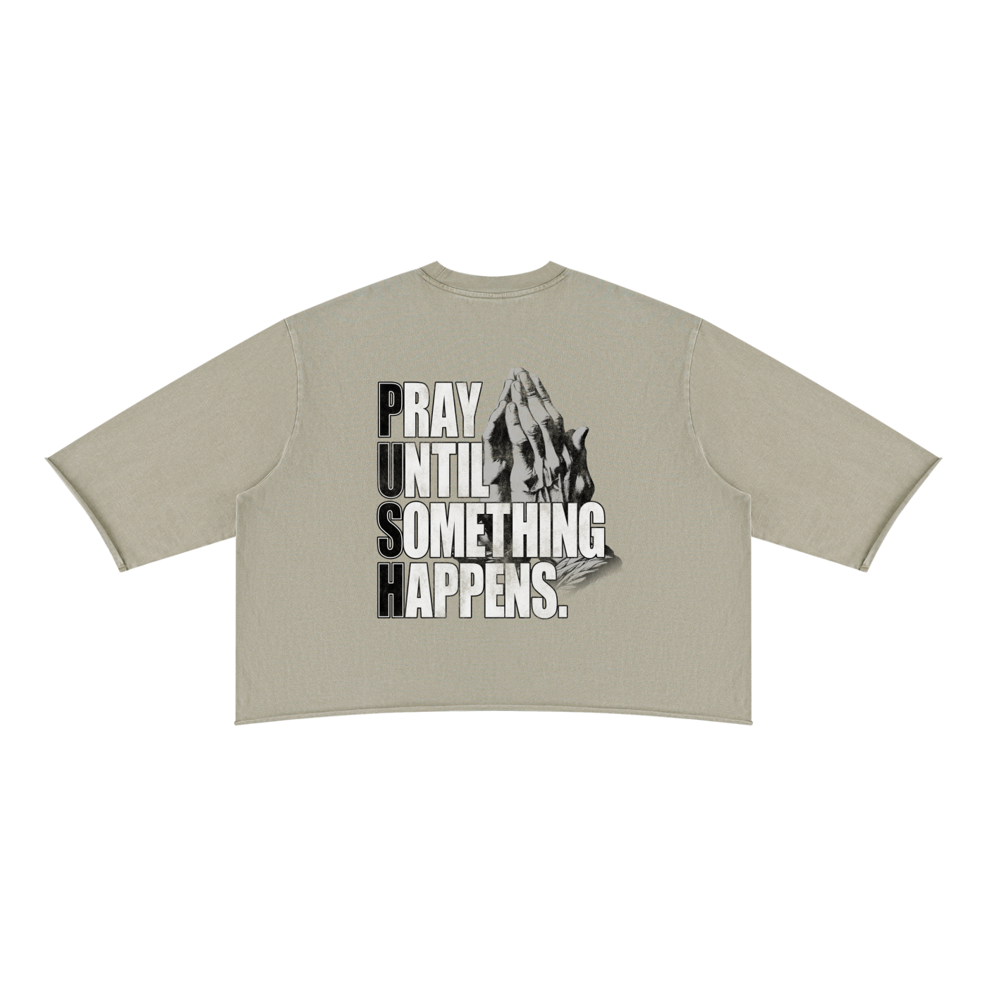 P.U.S.H Wash Raw Hem Boxy Tee