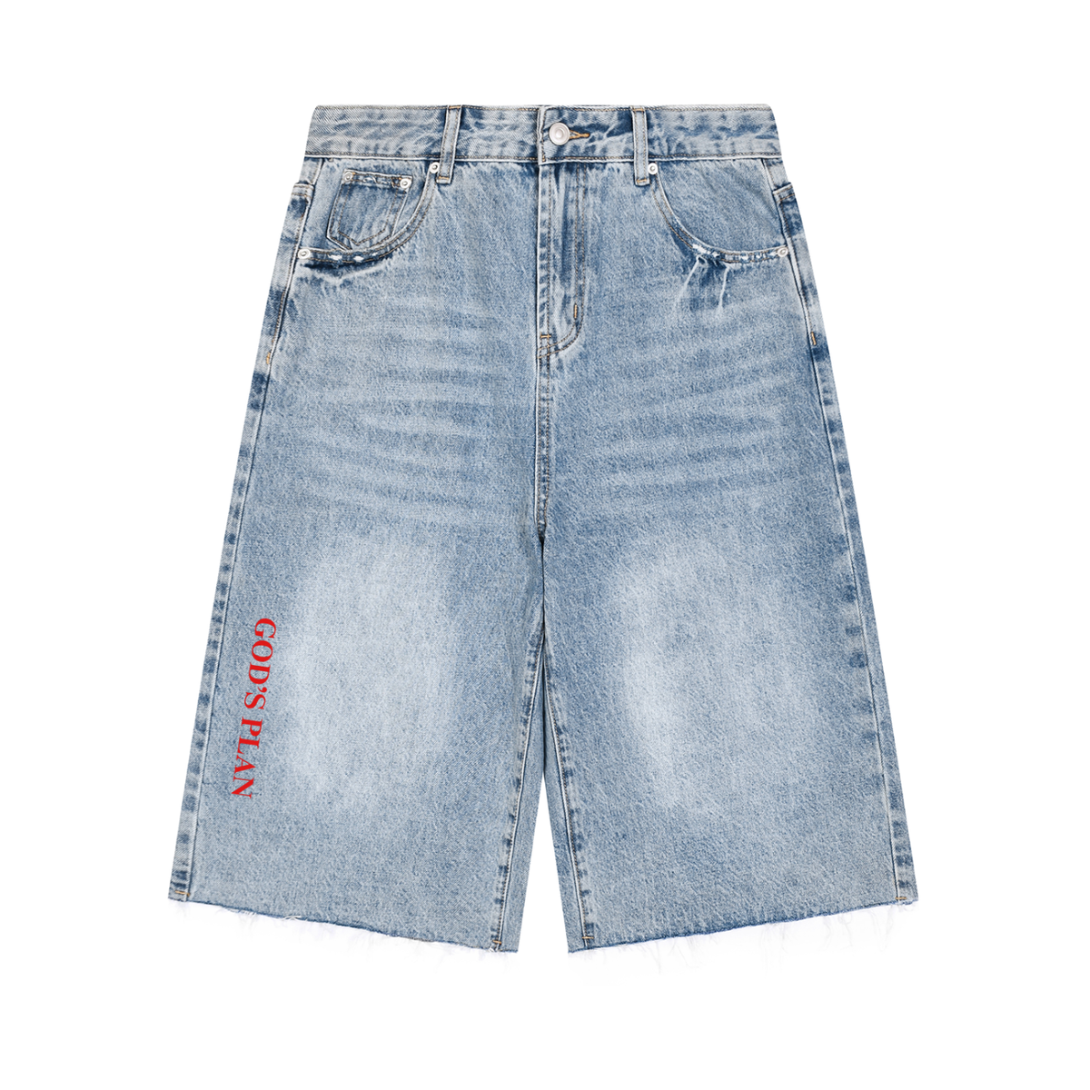 Vintage Wide Leg Denim Shorts