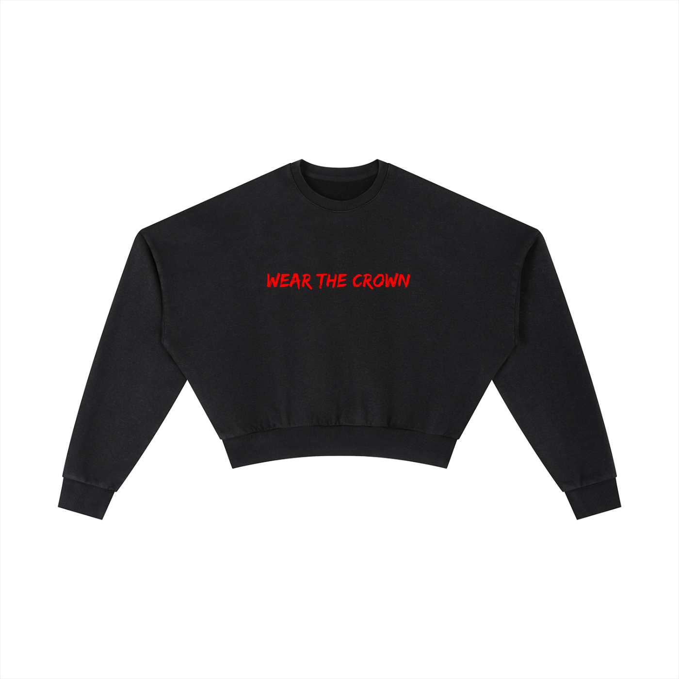 Women Vintage Washed Cropped Sweatshirt