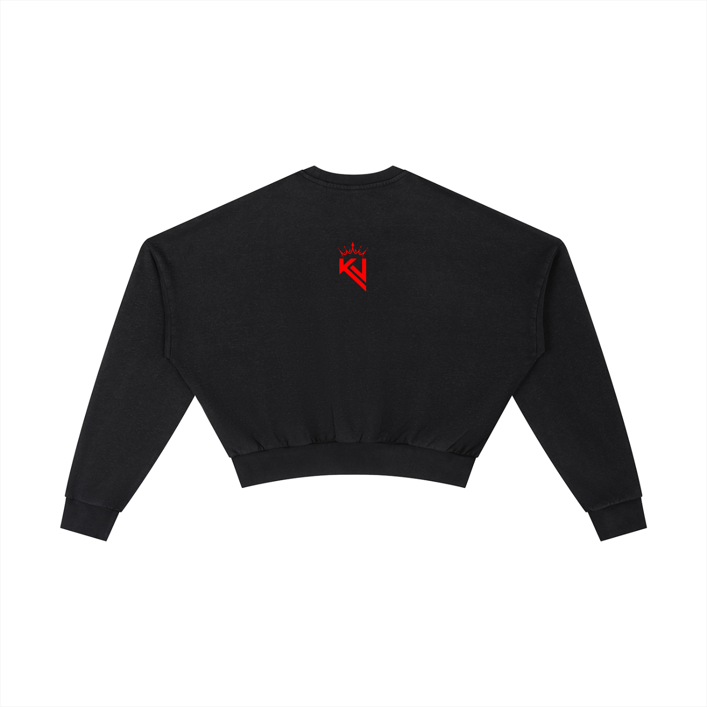 Women Vintage Washed Cropped Sweatshirt