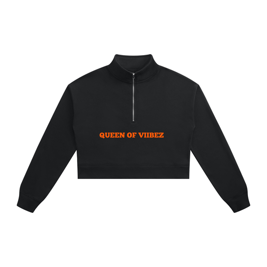 Women's Crop Quarter-Zip Sweatshirt