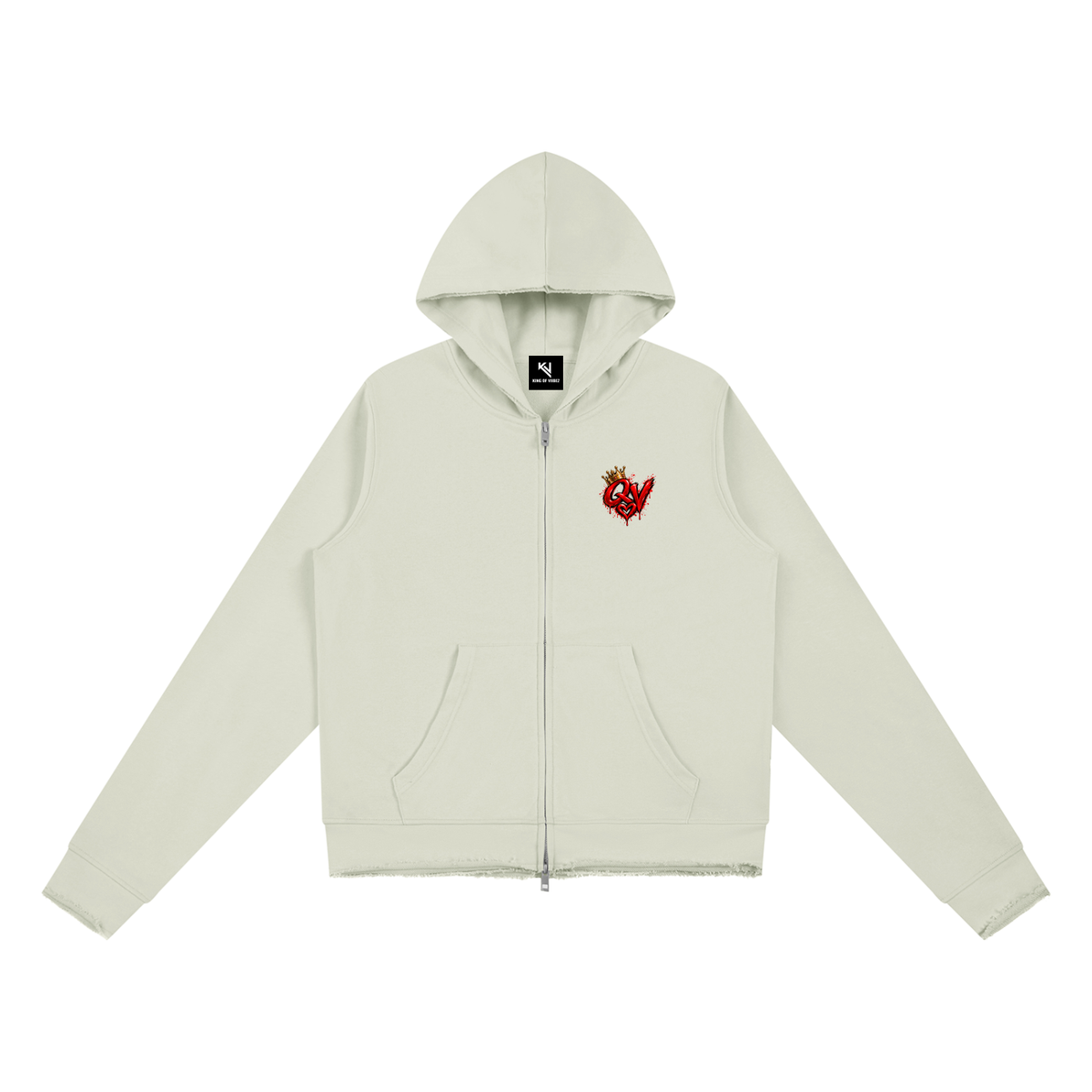 Women’s Raw Edge Full Zip Hoodie
