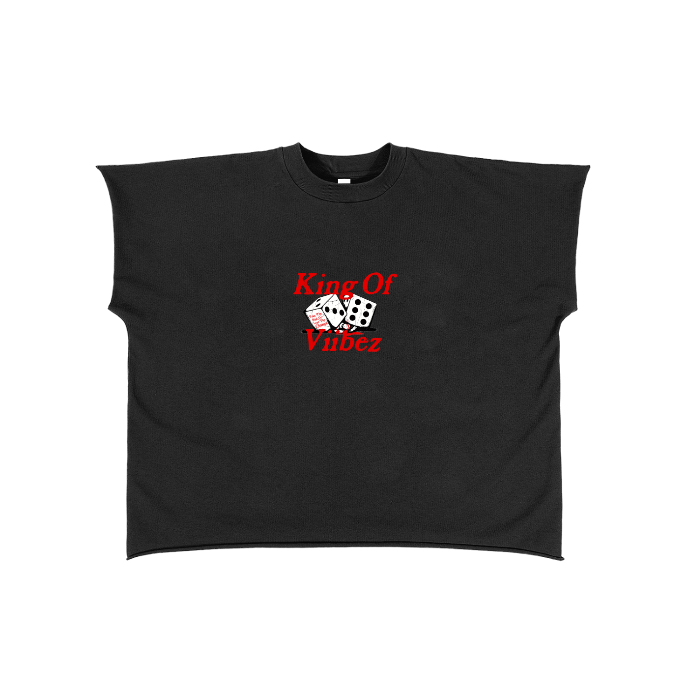No Luck Raw Edge Boxy T-Shirt