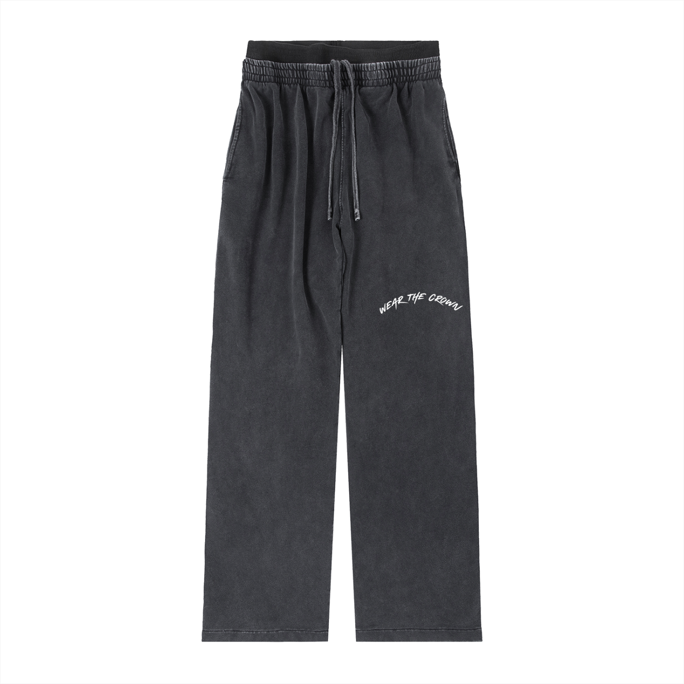 Women Vintage Washed Waist Pants