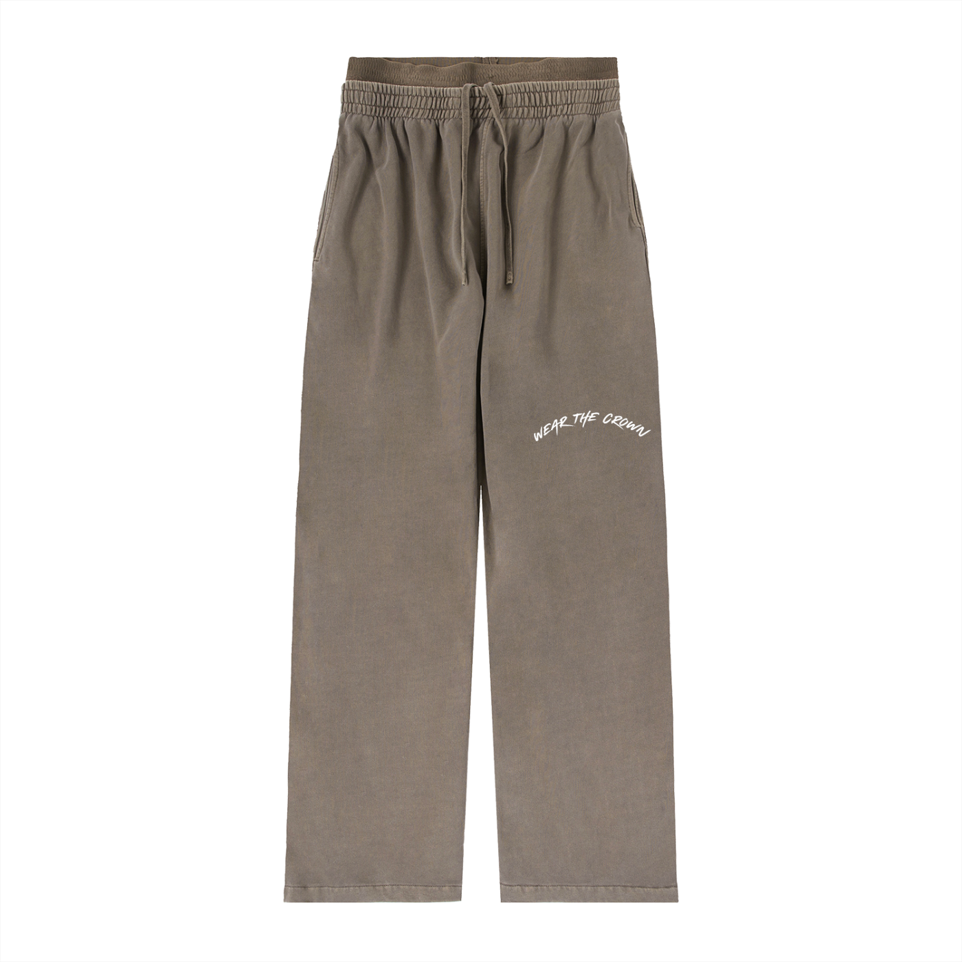 Women Vintage Washed Waist Pants