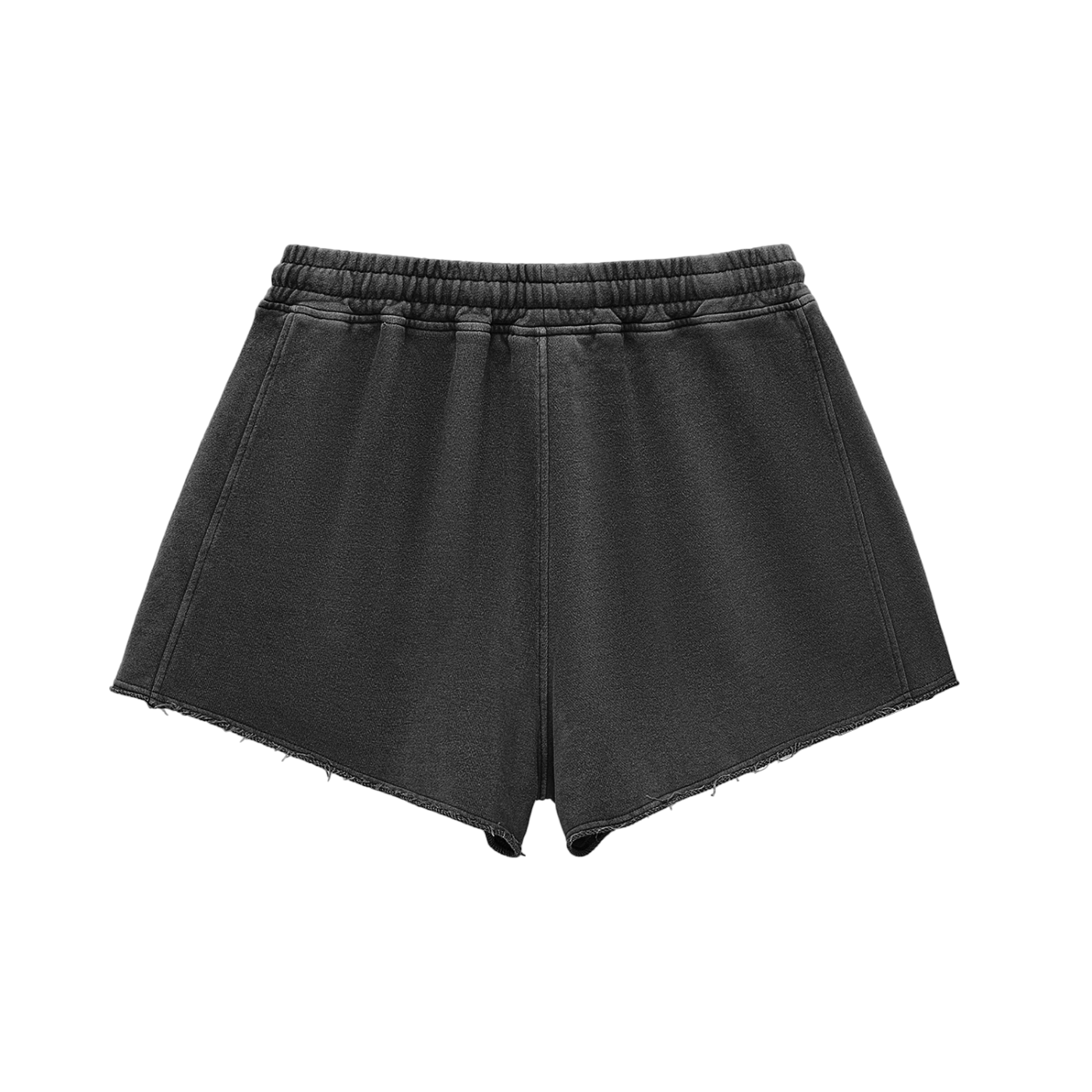 Women Snow Washed Raw Edge Shorts