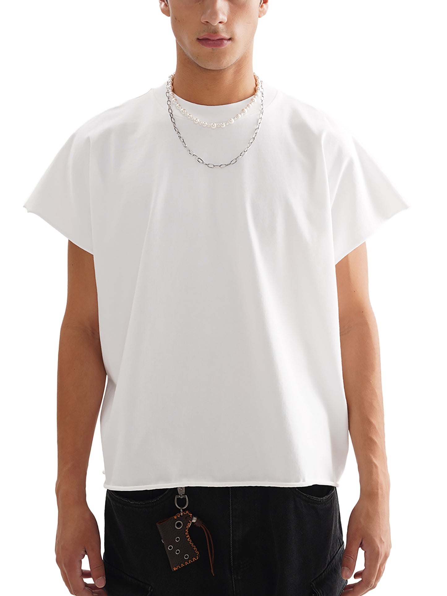 No Luck Raw Edge Boxy T-Shirt