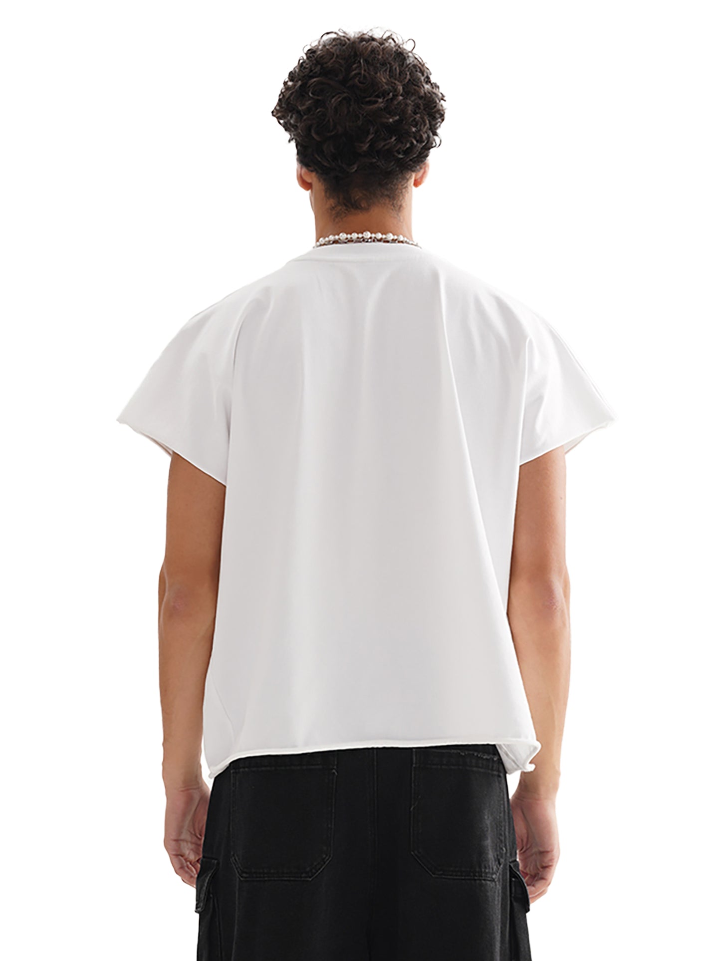 No Luck Raw Edge Boxy T-Shirt