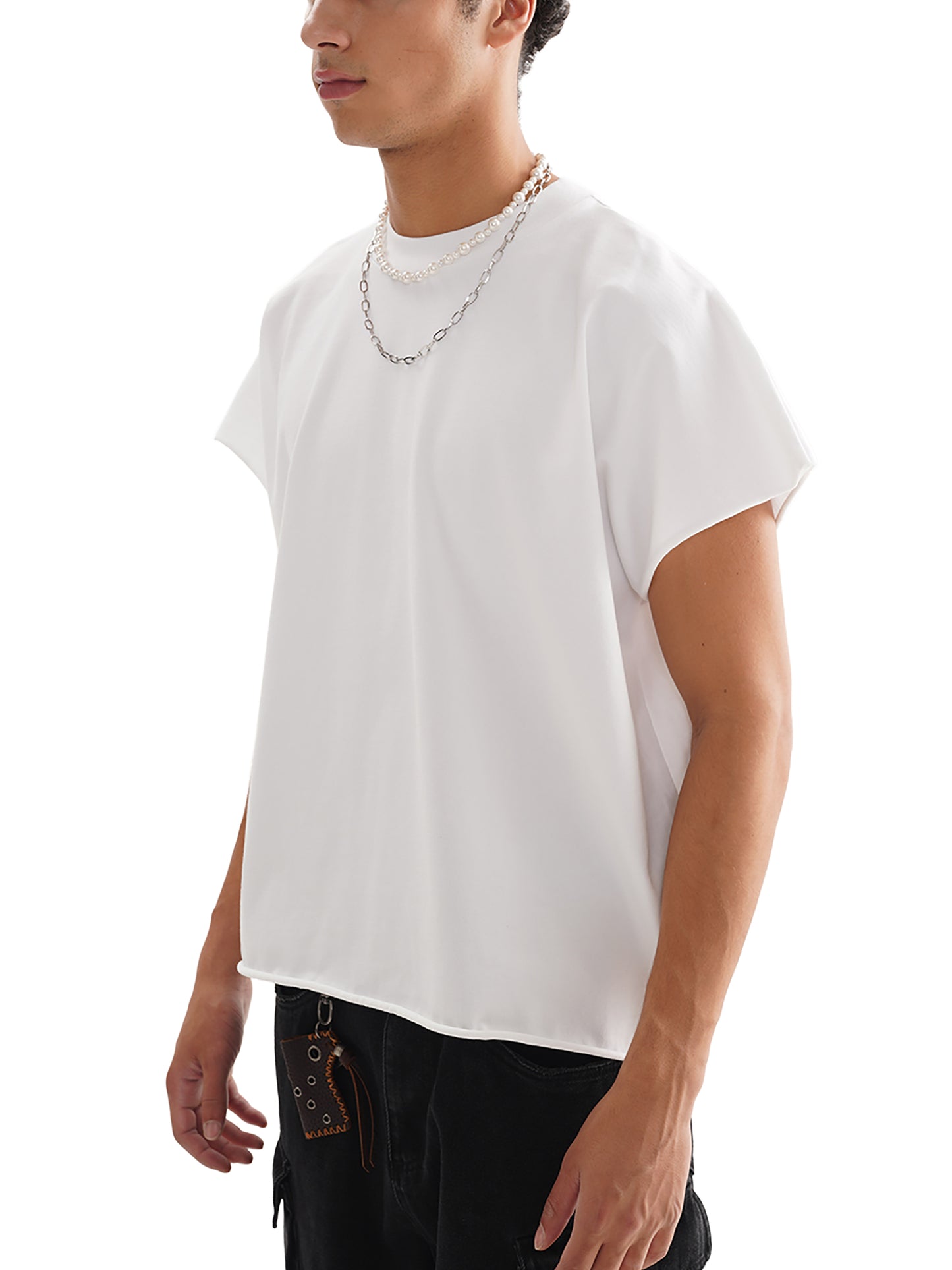 No Luck Raw Edge Boxy T-Shirt