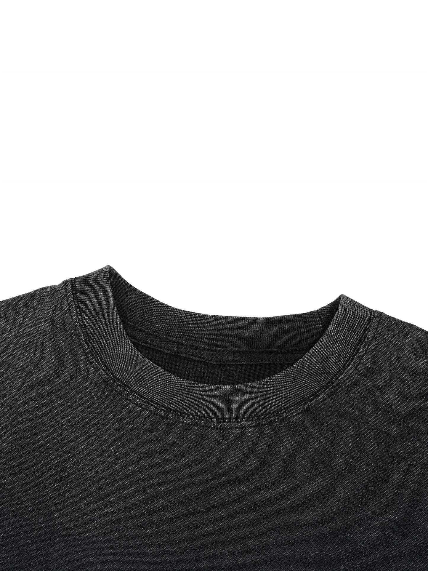 Vintage Wash Boxy Distressed Hem T-Shirt